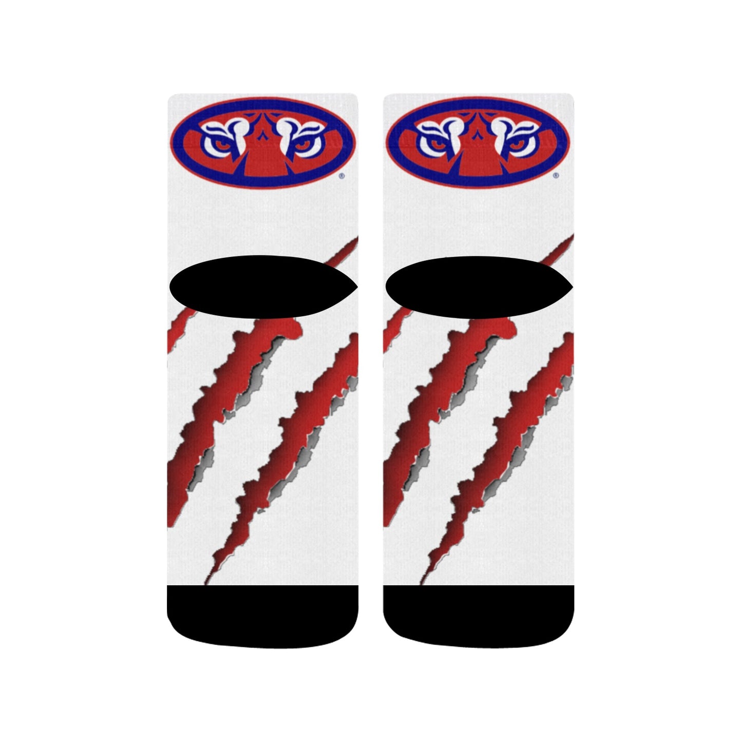 NEW!! Tigers Sideline Team Ankle Socks-MCKWHT Quarter Socks