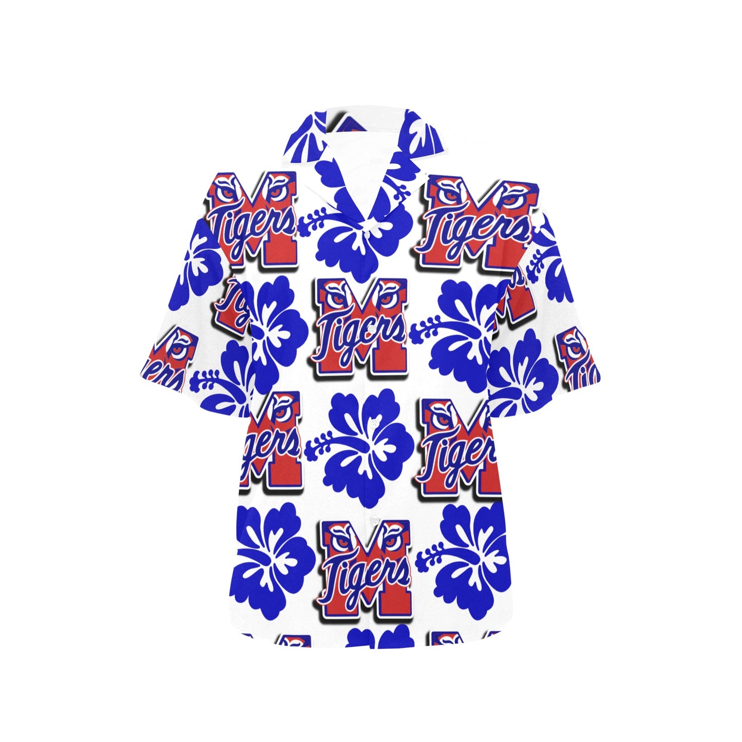 Tigers Sideline Hawaiian Shirt Women-MCK