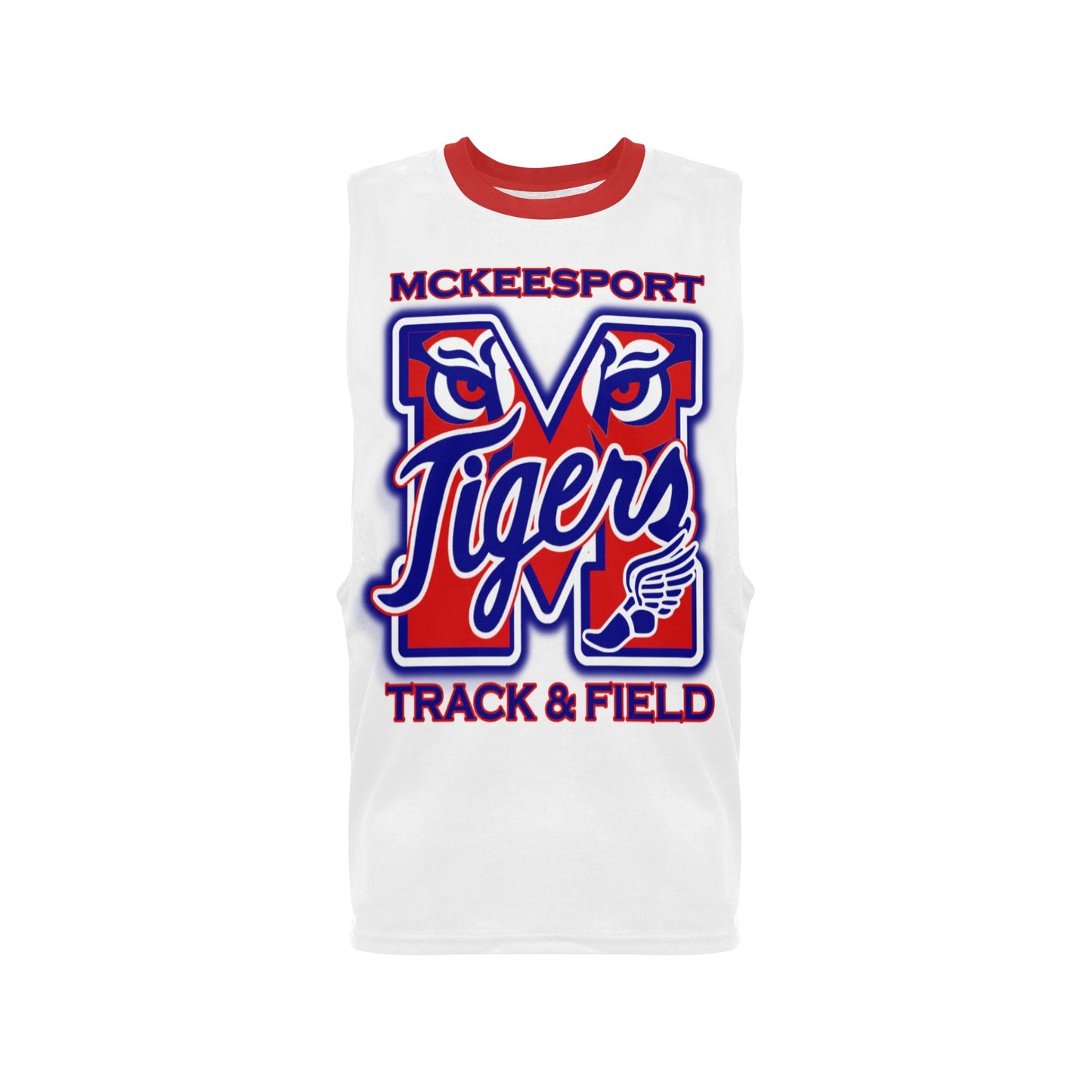 NEW!! Tigers Team Muscle Shirt-WHT