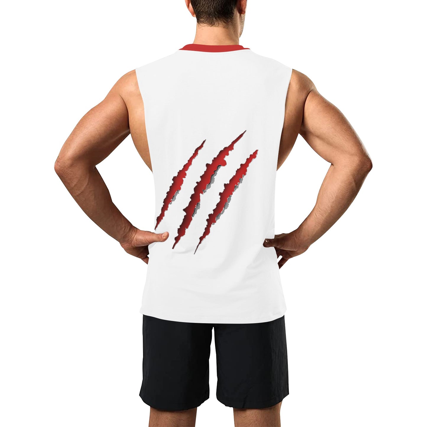 NEW!! Tigers Team Muscle Shirt-WHT